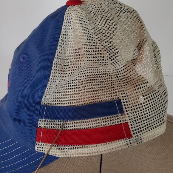 American Needle Chicago Cubs Trucker Hat Unisex Blue Red White 1984 Snapback MLB - Picture 6 of 13